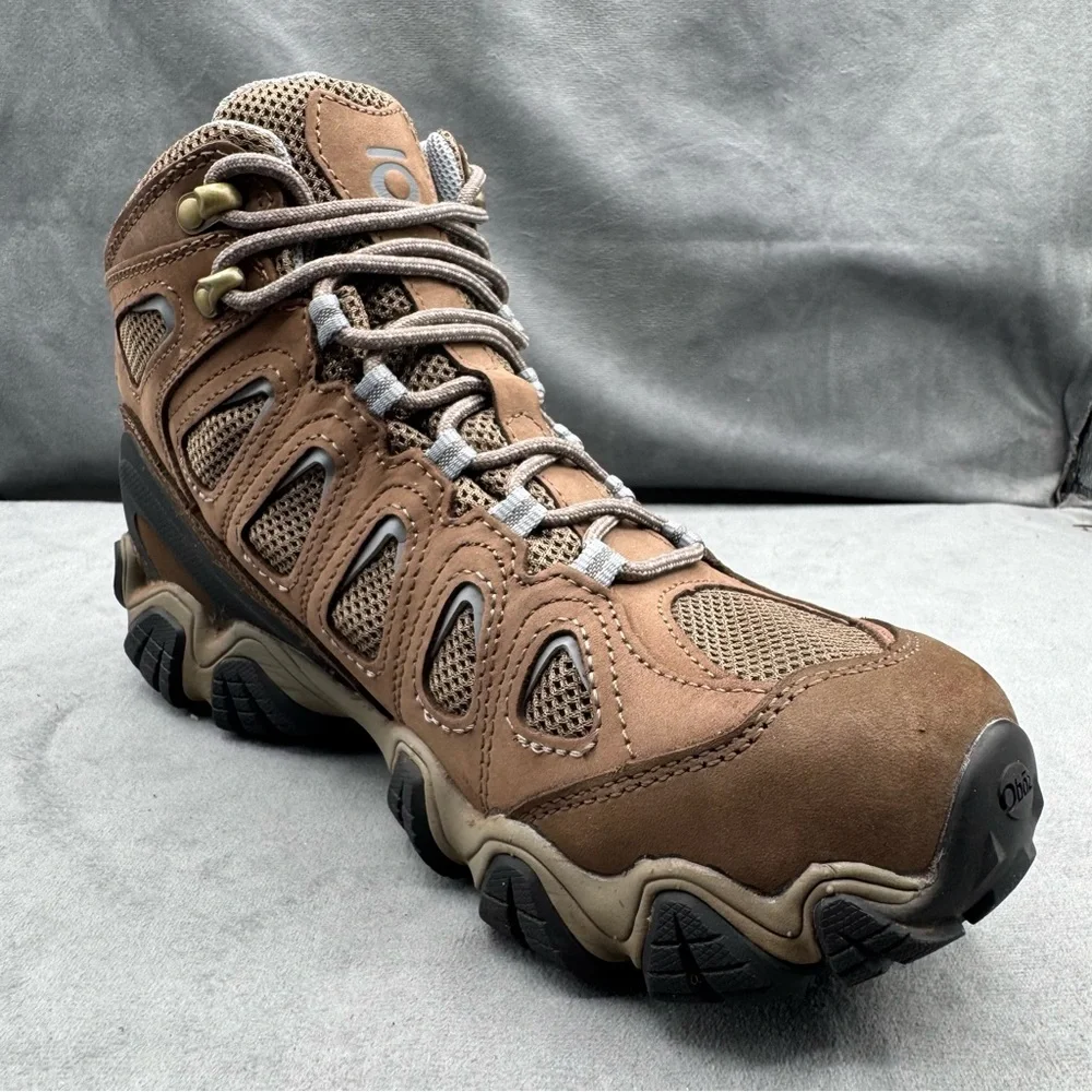 Oboz Sawtooth II Mid WP Women’s Size 9 Waterproof Hiking Boots Brown Leather - Picture 8 of 13